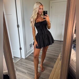 New Black Polka Dot Dress